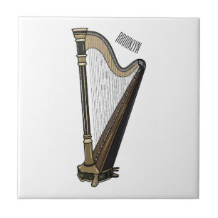 Azulejo Ilustracion Harp personalizado