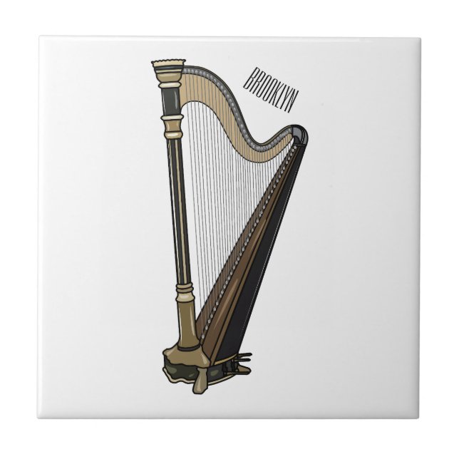 Azulejo Ilustracion Harp personalizado (Frente)