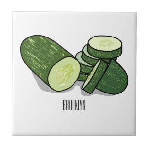 Azulejo Ilustracion personalizado Cucumber