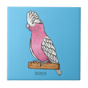 Azulejo Ilustracion personalizado de aves Galah