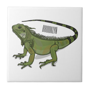Azulejo Ilustracion personalizado de Iguana