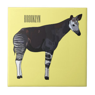 Azulejo Ilustracion personalizado de Okapi