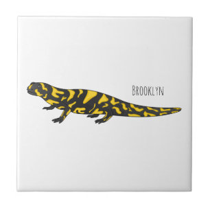 Azulejo Ilustracion personalizado de salamandra tigre