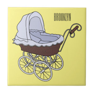 Azulejo Ilustracion personalizado de Stroller