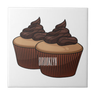 Azulejo Ilustracion personalizado de tarta