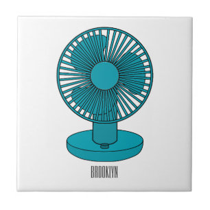 Azulejo Ilustracion personalizado de ventilador