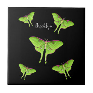 Azulejo Ilustracion personalizado Luna Moth