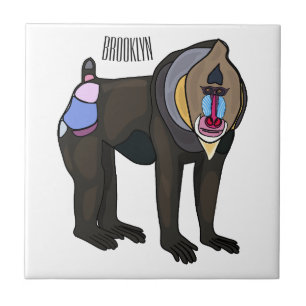 Azulejo Ilustracion personalizado Mandrill