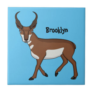 Azulejo Ilustracion personalizado Pronghorn