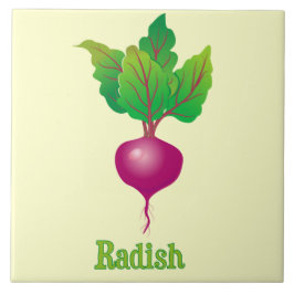 Azulejo Ilustracion Radish Decorativo Cocina Acento Tile