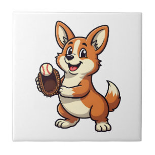 Azulejo Ilustración vectorial de dibujos animados de catch