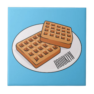 Azulejo Ilustracion Waffle personalizado