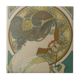 Azulejo Imagen de Alphonse Mucha (1899)