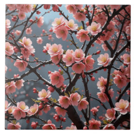 Azulejo Imagen de Quince en flor