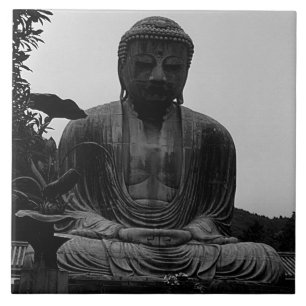 Azulejo Imán del Gran Buda de Kamakura Vintage Japón