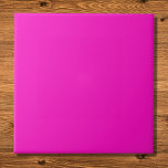 Azulejo Impactante color rosa sólido<br><div class="desc">Impactante color rosa sólido</div>