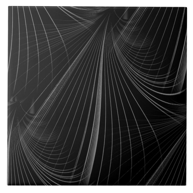 Azulejo Impermeable mosaico de cerámica gris y negro (Frente)