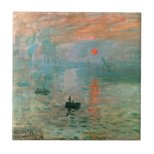 Azulejo Impresión, amanecer de Claude Monet
