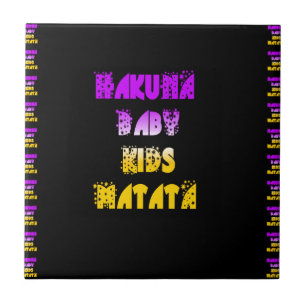 Azulejo Impresión artística Hakuna Matata