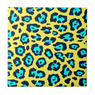 Azulejo Impresión colorida de leopardo