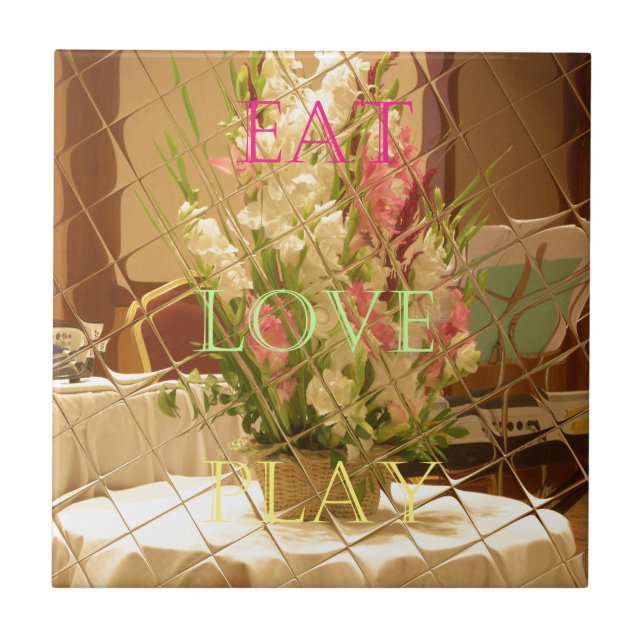 Azulejo Impresión de arte de los floros reflejados (Frente)