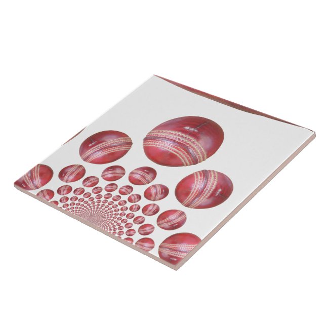 Azulejo Impresión de bolas de cricket para aficionados al  (Lado)