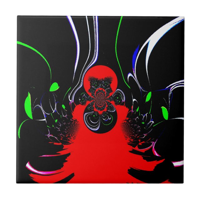 Azulejo Impresión de fluidos en Kaleidoscope (Frente)