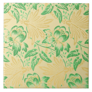 Azulejo Impresión de patrón floral francés de gloria de la