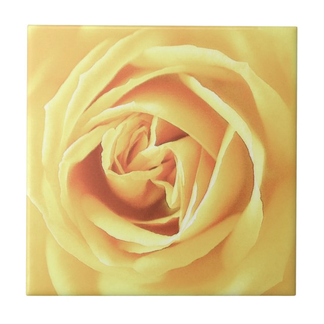Azulejo Impresión de rosa amarilla (Frente)