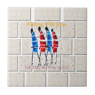 Azulejo Impresión del arte cristiano masái morans