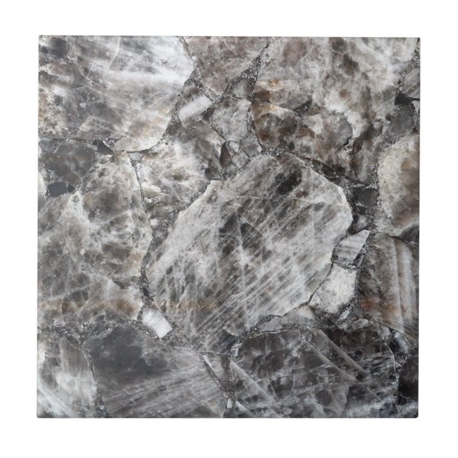 Azulejo Impresión moderna de humo de cuarzo de cristal de  (Frente)