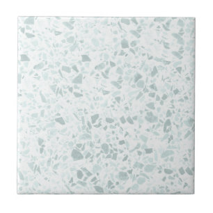 Azulejo Impresión Pastel Sage y Blue Terrazzo