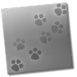 Azulejo Impresión simple de la ruta de los animales grises<br><div class="desc">Patrón de pinturas de animales de color gris blanco. Esta tierna y bonita huella animal es ideal para los amantes de las mascotas en todas partes o incluso para una oficina veterinaria, un criador de perros o un lavado de perros. Presenta un fondo gris claro y unas huellas de pata...</div>