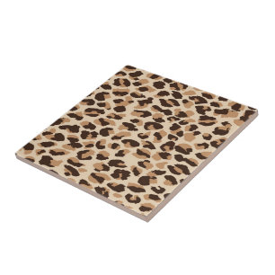 Azulejo Impresión Trivet Tile-Leopard