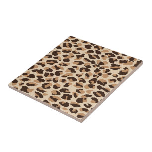 Azulejo Impresión Trivet Tile-Leopard