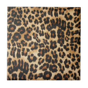 Azulejo Impresión Trivet Tile-Leopard