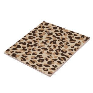 Azulejo Impresión Trivet Tile-Leopard
