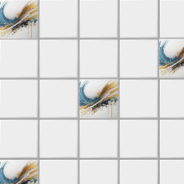 Azulejo Impresionante Abstracto Tile Cerámico - Diseño vib