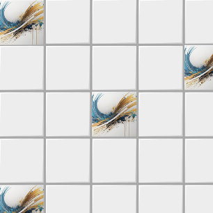 Azulejo Impresionante Abstracto Tile Cerámico - Diseño vib