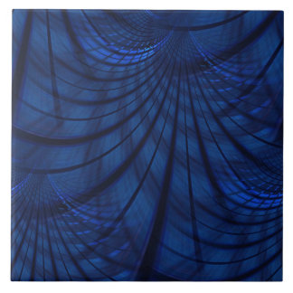 Azulejo Impresionante mosaico de cerámica azul