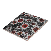 Impresionante mosaico de cerámica de suela de ojos