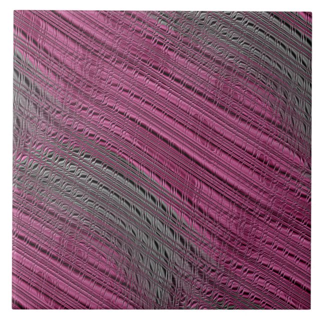 Azulejo Impresionante mosaico de cerámica gris rosa (Frente)