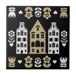 Azulejo Imprimir arte folclórico holandés tradicional