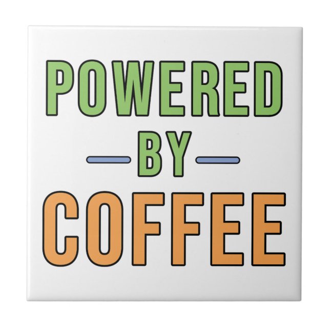 Azulejo Impulsado por Café (Frente)