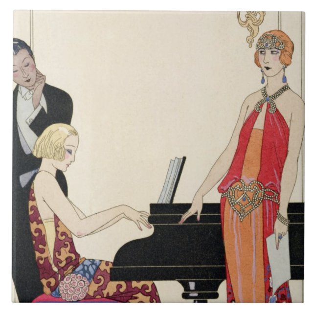 Azulejo Incantation, ilustracion para 'Gazette du Bon Ton' (Frente)