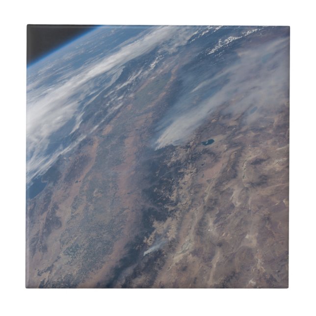 Azulejo Incendio En El Parque Nacional Yosemite Y El Bosqu (Frente)