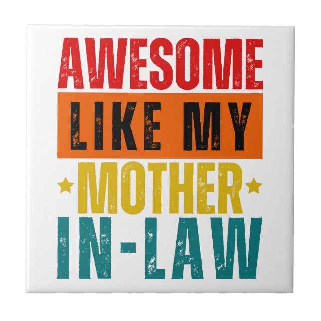 Azulejo Increíble como mi suegra (Frente)