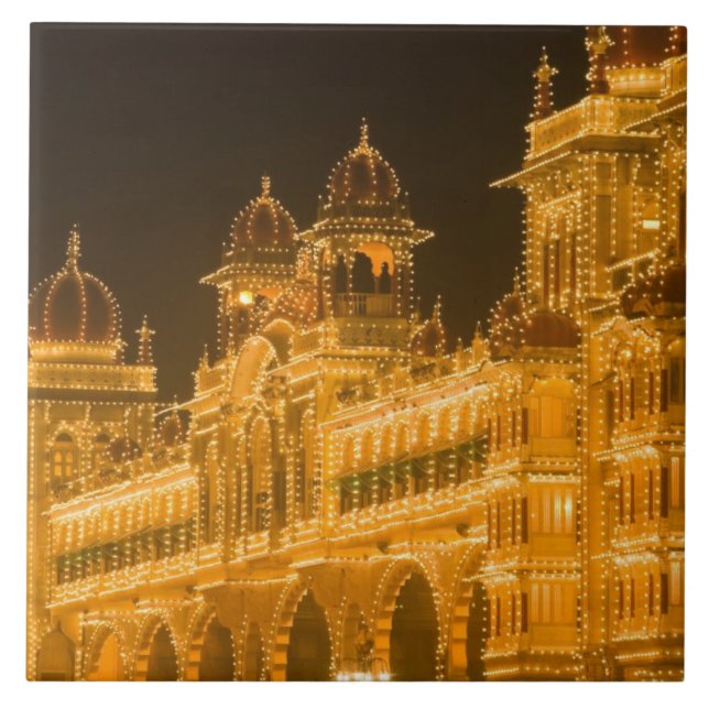 Azulejo INDIA, Karnataka, Mysore : Palacio del Majaraja (b (Frente)