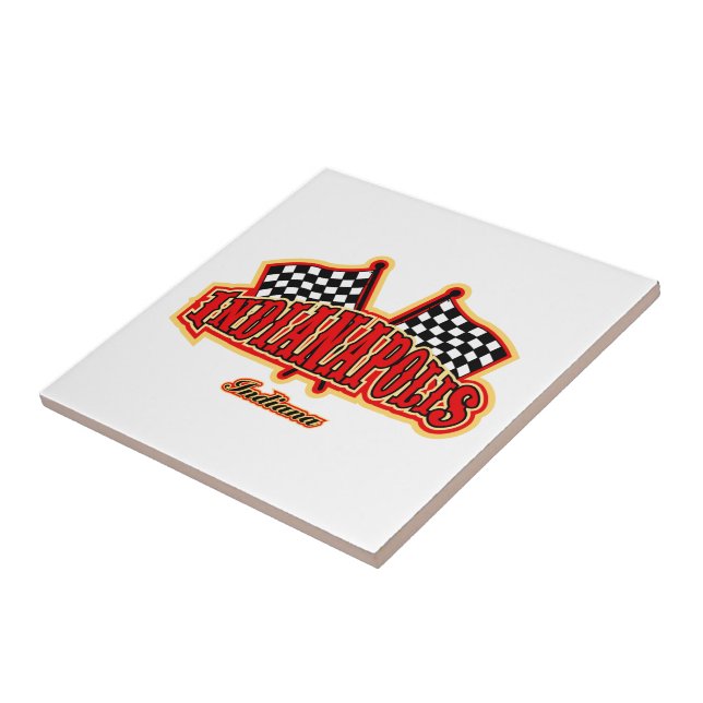 Azulejo Indianapolis señaló por medio de una bandera (Lado)