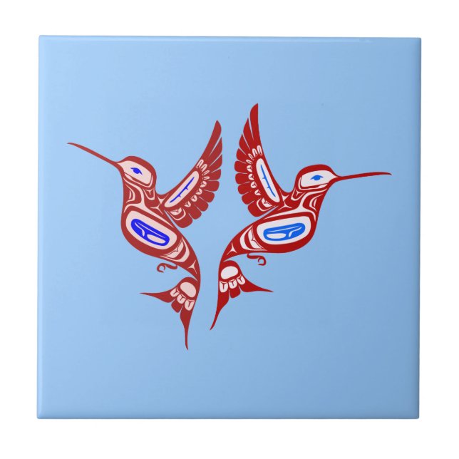 Azulejo Indio pájaros de American Native birds (Frente)